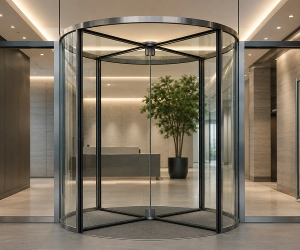 real revolving door entrance